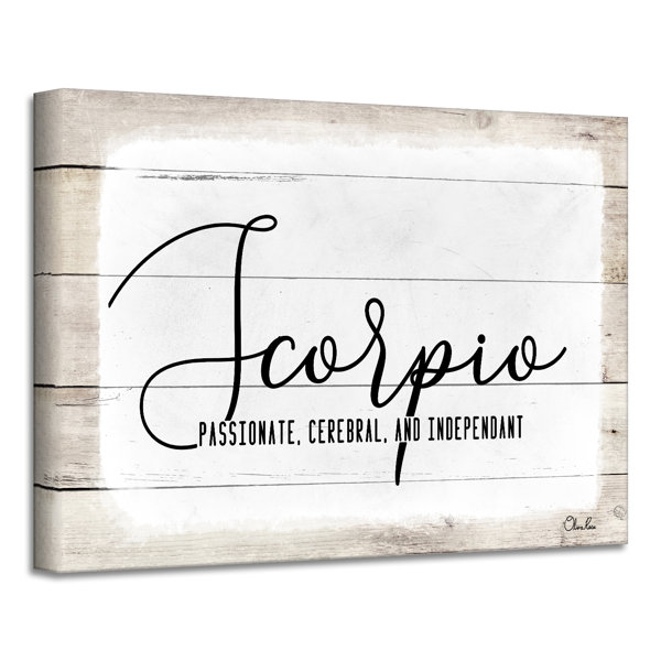 Ready2hangart Zodiac On Canvas by Olivia Rose Textual Art Wayfair